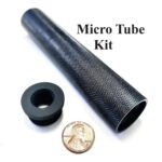 Titanium D Size Barrel Adapter 1/2x28 aluminum solvent trap — solvent traps for AR-15 / .223 / 5.56, also common on .22LR. Image for solvent trap builds.