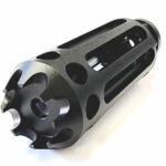 Titanium Micro Thread Connector 1/2x28 buy solvent trap — solvent trap adapters for AR-15 / .223 / 5.56, also common on .22LR. Image for solvent trap builds.