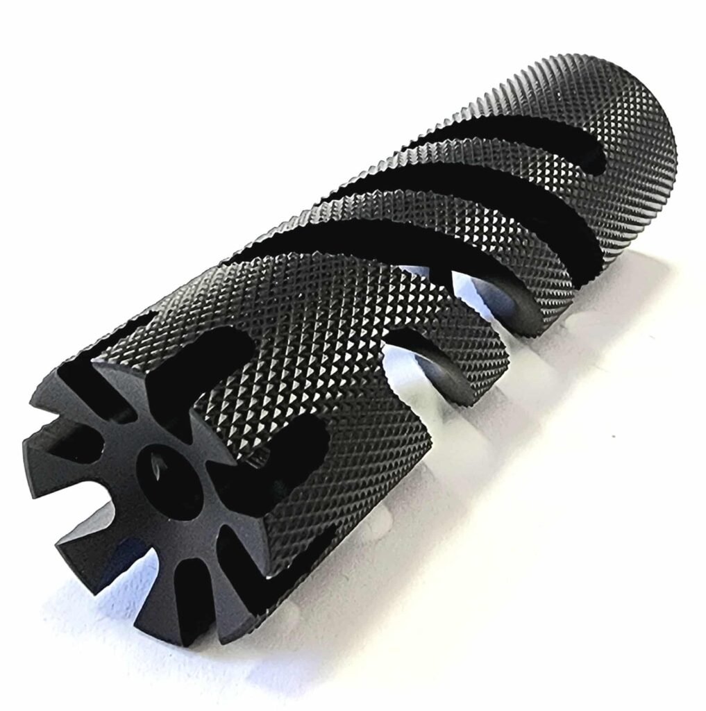 Titanium D Size Thread Adapter 1/2x28 22lr solvent trap — solvent trap adapter for AR-15 / .223 / 5.56, also common on .22LR. Image for solvent trap builds.