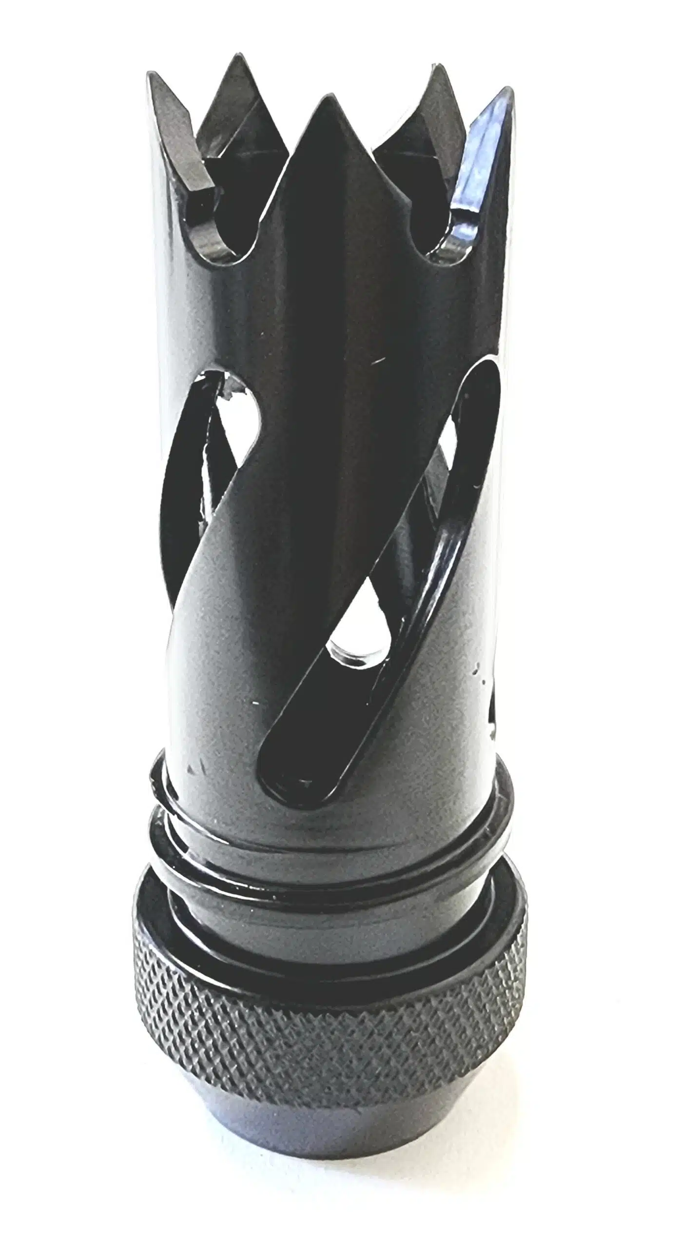 Titanium D Size Barrel Adapter 1/2x28 c cell solvent trap — 9mm solvent trap for AR-15 / .223 / 5.56, also common on .22LR. Image for solvent trap builds.
