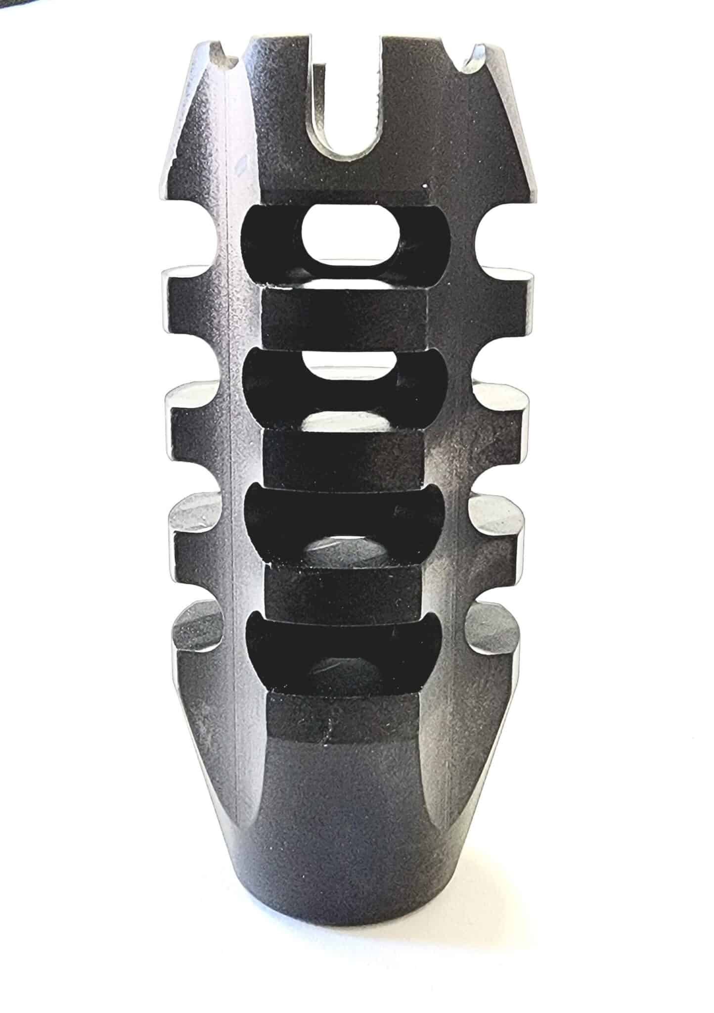 Titanium D Cell Thread Adapter 1/2x28 solvent trap tubes — solvent trap for sale for AR-15 / .223 / 5.56, also common on .22LR. Image for solvent trap builds.