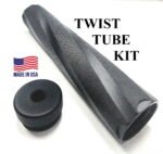 Titanium D Size Thread Adapter 1/2x28 solvent trap adapter — d cell solvent trap for AR-15 / .223 / 5.56, also common on .22LR. Image for solvent trap builds.