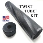 Titanium D Size Thread Adapter 1/2x28 solvent trap adapter — d cell solvent trap for AR-15 / .223 / 5.56, also common on .22LR. Image for solvent trap builds.