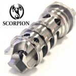 Titanium D Size Thread Protector 1/2x28 c cell solvent trap — solvent trap for AR-15 / .223 / 5.56, also common on .22LR. Image for solvent trap builds. — sometimes called a muffler, conversion requires approved ATF Form 1.