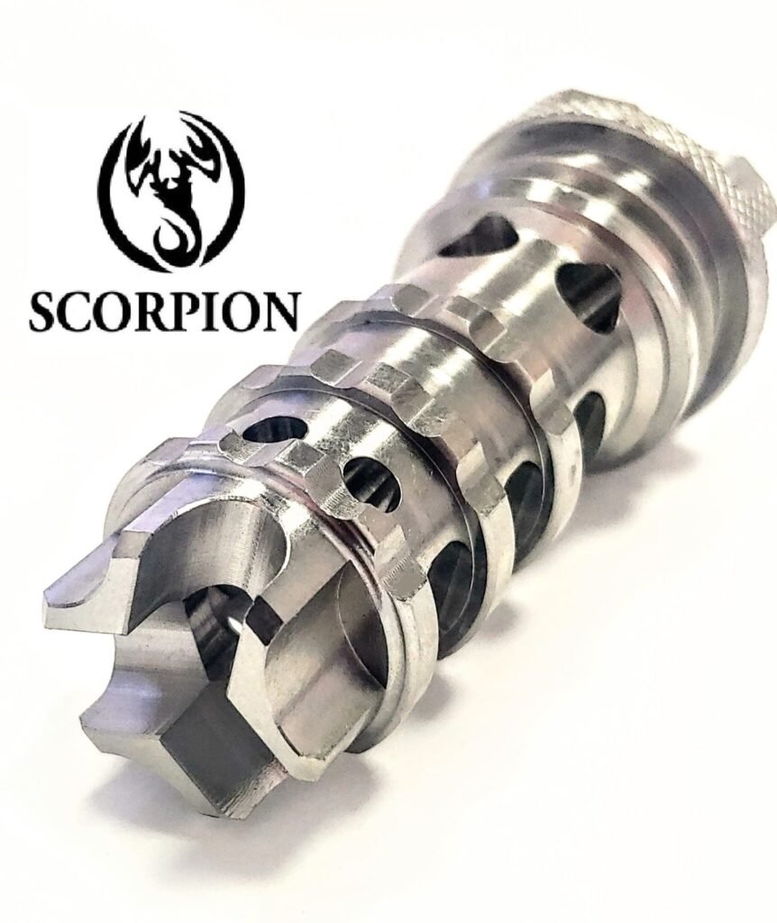 Titanium D Size Thread Protector 1/2x28 c cell solvent trap — solvent trap for AR-15 / .223 / 5.56, also common on .22LR. Image for solvent trap builds. — sometimes called a muffler, conversion requires approved ATF Form 1.
