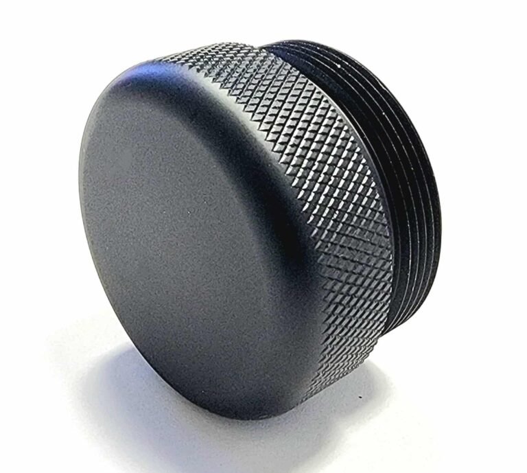 Titanium D Size Thread Adapter 5/8x24 titanium solvent trap — 22lr solvent trap for AR-10 / .308 / 300 BLK. Image for solvent trap builds.