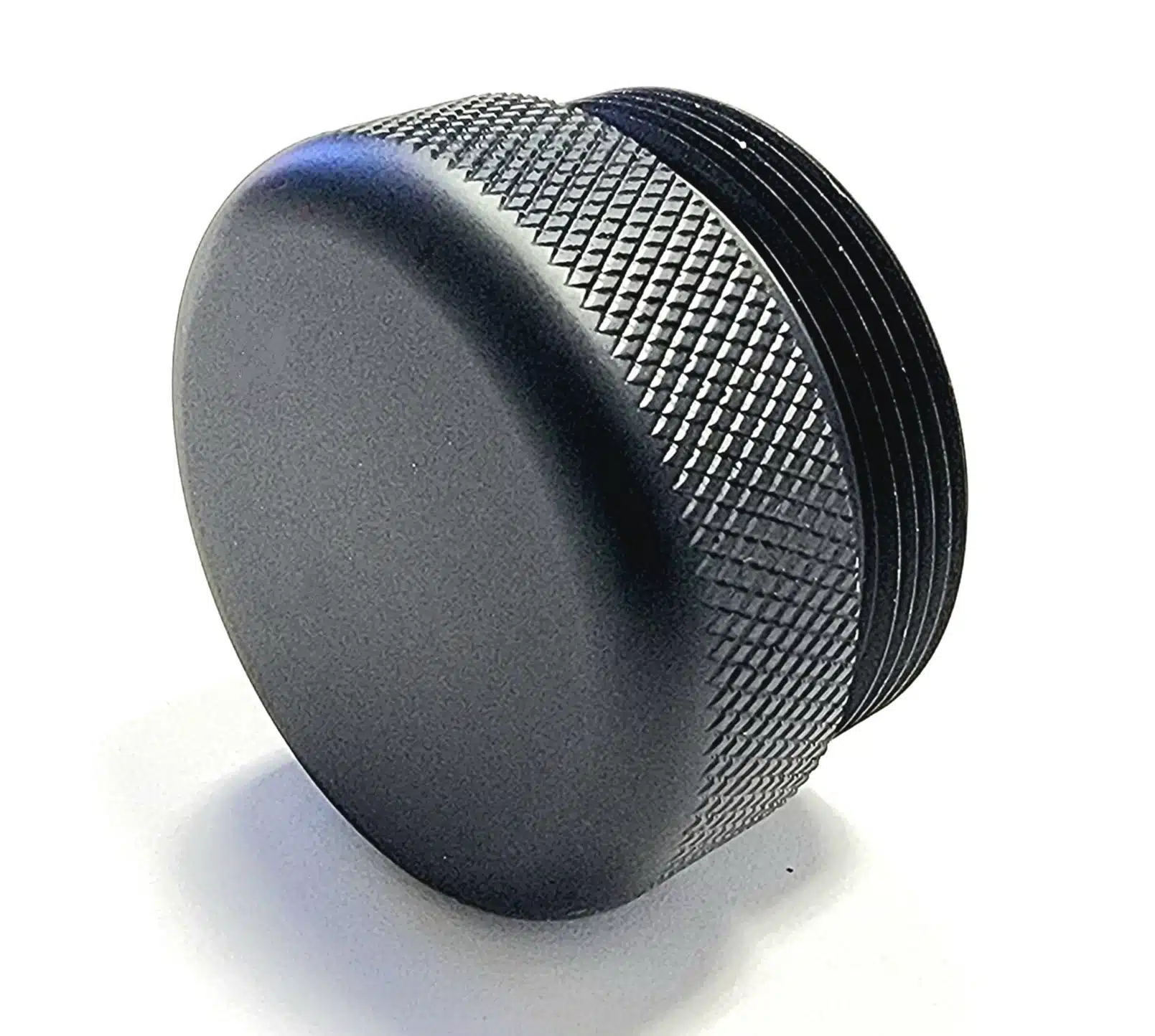 Titanium D Size Thread Adapter 5/8x24 titanium solvent trap — 22lr solvent trap for AR-10 / .308 / 300 BLK. Image for solvent trap builds.