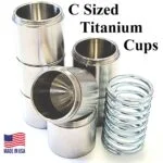 C Sized Titanium Solvent Trap Cups Kit