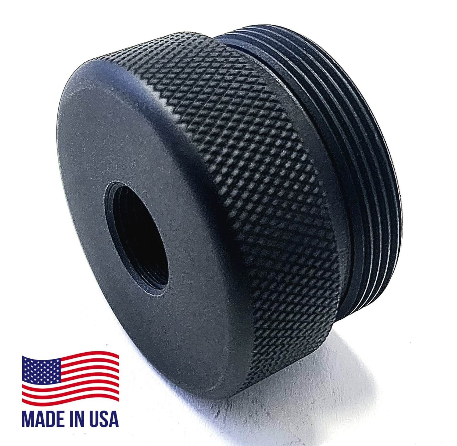 Titanium D Size Thread Protector 5/8x24 solvent trap tubes — stainless steel solvent trap for AR-10 / .308 / 300 BLK. Image for solvent trap builds.