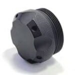 Titanium D Size Barrel Adapter solvent traps — solvent trap kits for multi-caliber platforms. Image for solvent trap builds.