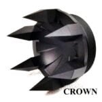 King Cobra Crown Aluminum Solvent Trap Solid End Pig Sticker Spiked Adapter