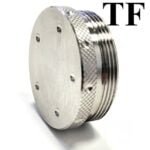 Titanium Flat Style Solvent Trap Solid Apter