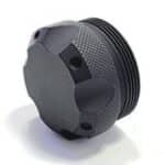 D Sized TITANIUM Viper Style Solvent Trap Solid Adapter Ultra Light Absorbing Flat Black Finish