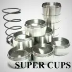 Titanium D Size Storage Cups c cell solvent trap — maglite cups for multi-caliber platforms. Image for solvent trap builds.