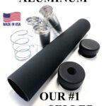 Titanium D Size Barrel Adapter 1/2x28 solvent trap adapters — modular solvent trap for AR-15 / .223 / 5.56, also common on .22LR. Image for solvent trap builds. — sometimes called a sound moderator, not sold as a silencer — legal conversion requires Form 1.