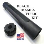 Titanium D Size Thread Adapter 1/2x28 stainless steel solvent trap — ar 15 solvent trap for AR-15 / .223 / 5.56, also common on .22LR. Image for solvent trap builds.