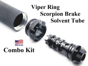 Titanium D Size Barrel Adapter 1/2x28 ar 15 solvent trap — solvent trap end cap for AR-15 / .223 / 5.56, also common on .22LR. Image for solvent trap builds. — sometimes called a muffler, conversion requires approved ATF Form 1.