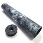 Titanium D Size Thread Adapter 1/2x28 solvent trap tube — solvent trap kit for AR-15 / .223 / 5.56, also common on .22LR. Image for solvent trap builds.