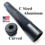 C Sized Aluminum Solvent Trap Kit with Curved 1/2 x 28 or 5/8 x 24 Threaded Adapter