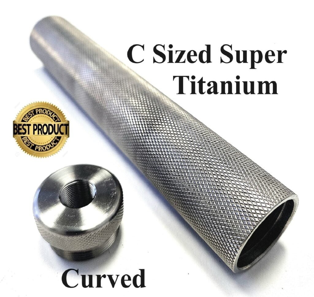 C Sized Super Titanium Solvent Trap Kit with Curved Adapter