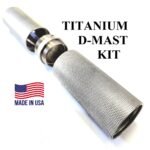 Titanium D Cell Maglite Tube titanium solvent trap — modular solvent trap for multi-caliber platforms. Image for solvent trap builds.