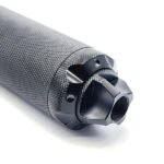 Aluminum D Size Storage Tube 1/2x28 solvent traps — solvent trap baffles for AR-15 / .223 / 5.56, also common on .22LR. Image for solvent trap builds.