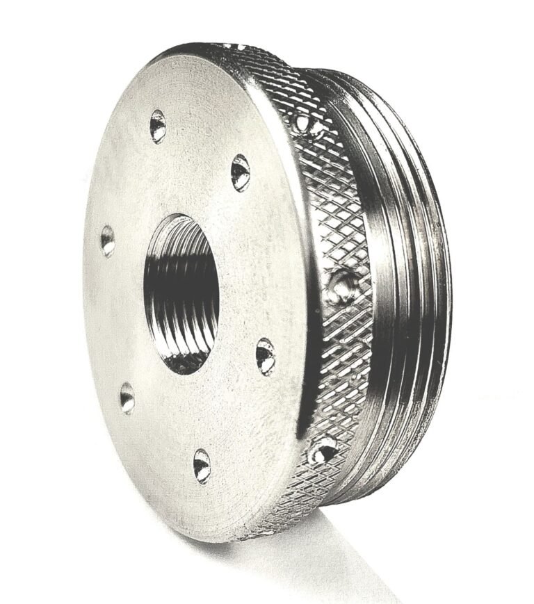 Titanium D Size Thread Adapter 1/2x28 c cell solvent trap — modular solvent trap for AR-15 / .223 / 5.56, also common on .22LR. Image for solvent trap builds.