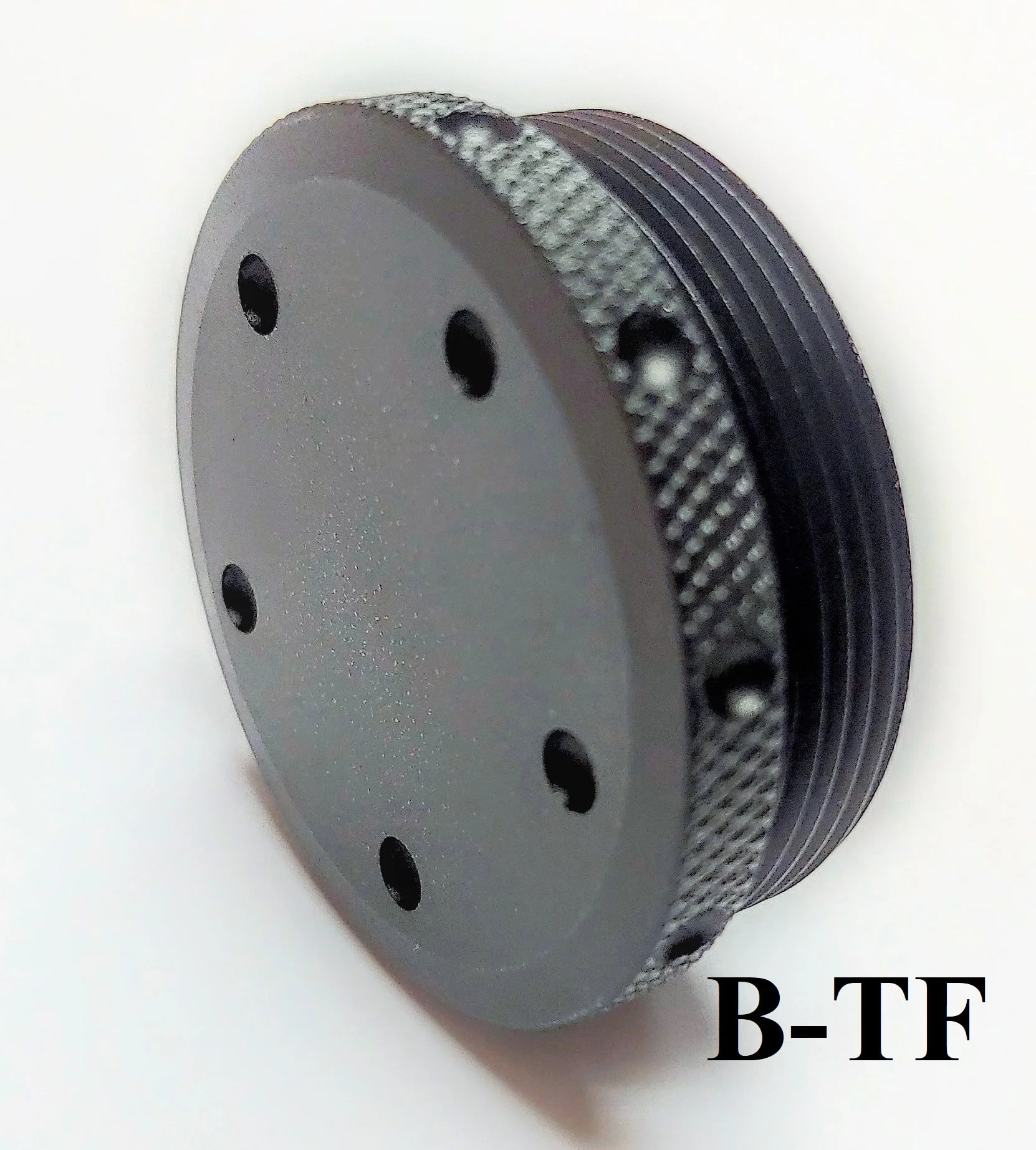 Titanium D Size Thread Connector 1/2x28 buy solvent trap — titanium solvent trap for AR-15 / .223 / 5.56, also common on .22LR. Image for solvent trap builds.