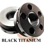 Black Titanium Flat Style Threaded Solvent Trap Atapters