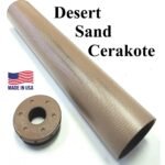 Standard D Sized Solvent Trap Kit Deseert Sand Cerakote With Flat Adapter