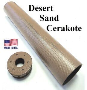 Standard D Sized Solvent Trap Kit Deseert Sand Cerakote With Flat Adapter