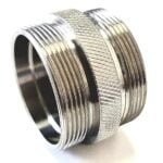 D Sized Solvent Trap Kit Titanium Tube Coupler