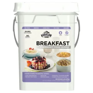 NEW - Augason Farms Breakfast Emergency Food Supply, 6 Varieties