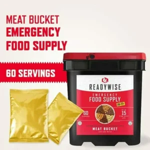 Emergency Freeze Dried 60 Servings MEAT BUCKET Food Supply