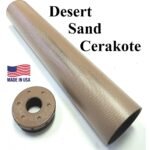 Titanium D Size Thread Adapter 1/2x28 d cell solvent trap — c cell solvent trap for AR-15 / .223 / 5.56, also common on .22LR. Image for solvent trap builds.
