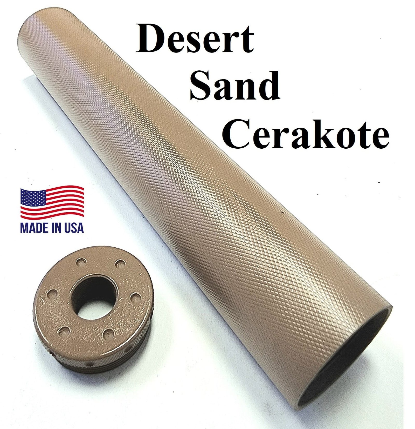 Titanium D Size Thread Adapter 1/2x28 d cell solvent trap — c cell solvent trap for AR-15 / .223 / 5.56, also common on .22LR. Image for solvent trap builds.