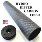Titanium D Size Barrel Adapter 1/2x28 solvent trap — solvent trap tubes for AR-15 / .223 / 5.56, also common on .22LR. Image for solvent trap builds.