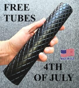 Titanium D Size Thread Adapter 1/2x28 storage tube — 9mm solvent trap for AR-15 / .223 / 5.56, also common on .22LR. Image for solvent trap builds.