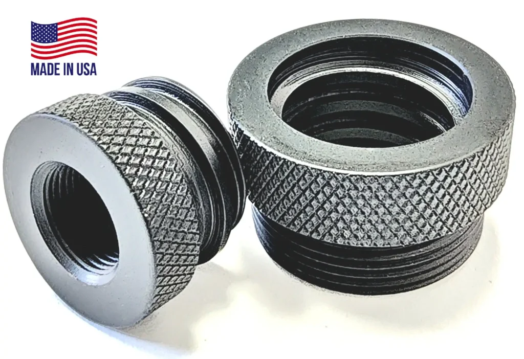 Titanium D Size Thread Protector solvent trap end cap — solvent trap tubes for multi-caliber platforms. Image for solvent trap builds.