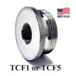 "C" Sized Titanium FLAT STYLE Solvent Trap Adapters