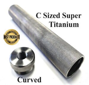 Titanium D Size Thread Adapter 1/2x28 aluminum solvent trap — titanium solvent trap for AR-15 / .223 / 5.56, also common on .22LR. Image for solvent trap builds.