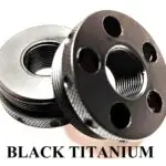 Titanium Micro Thread Protector 5/8x24 maglite solvent trap — solvent trap booster for AR-10 / .308 / 300 BLK. Image for solvent trap builds.