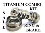 Titanium Scorpion Muzzle Brake and Titanium Ring Solvent Trap Combo Kit