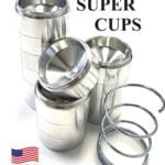 D Sized 14x Aluminum 1/2" SUPER Cups Solvent Trap Dry Storage Kit and Spring