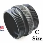 Titanium D Size Thread Protector buy solvent trap — d cell solvent trap for multi-caliber platforms. Image for solvent trap builds.
