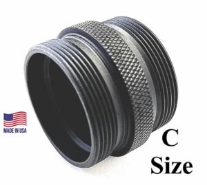 C Sized Aluminum Solvent Trap Kit Coupler Cupless