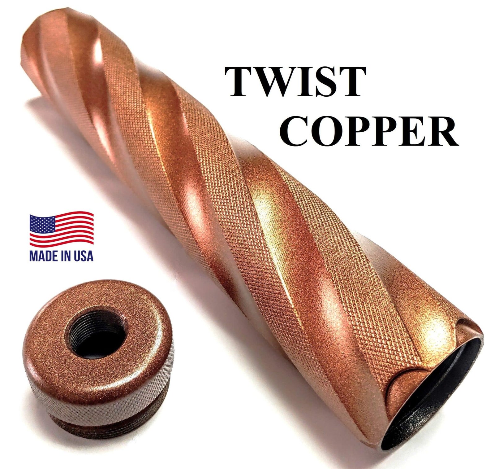 Titanium D Size Thread Adapter 1/2x28 9mm solvent trap — modular solvent trap for AR-15 / .223 / 5.56, also common on .22LR. Image for solvent trap builds.