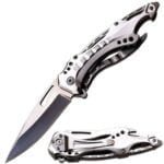 CLOSE-OUT – – – 8.25" Aluminum Handle Grip Folding Pocket Knife "K99" – – – **SAVE HUGE**