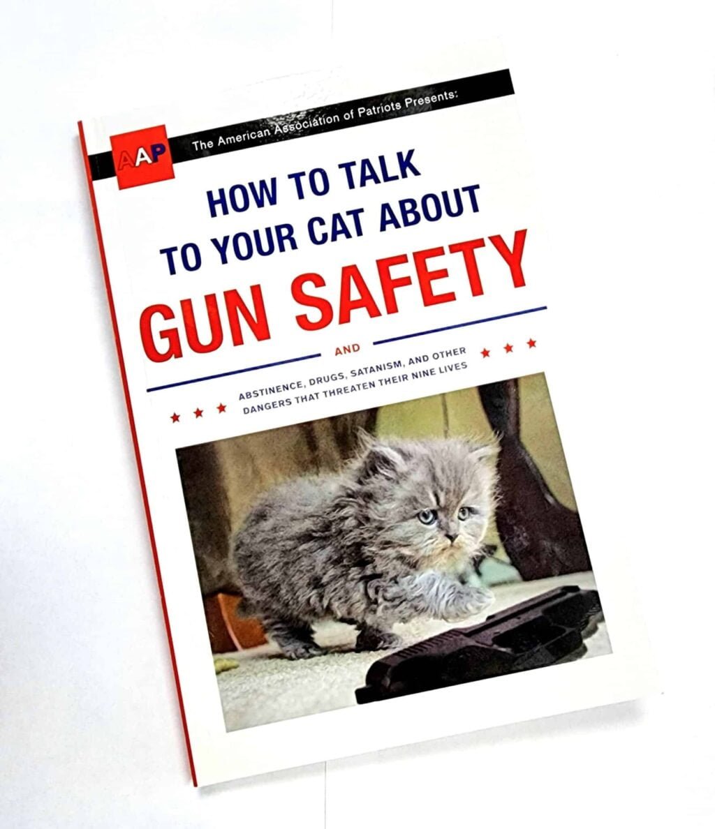 How To Talk To Your Cat About GUN SAFETY Educational Life Self Help Book PLUS FREE GIFT