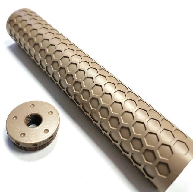 Custom Solvent Trap CERAKOTE TAN HEX Projection Blast Tube